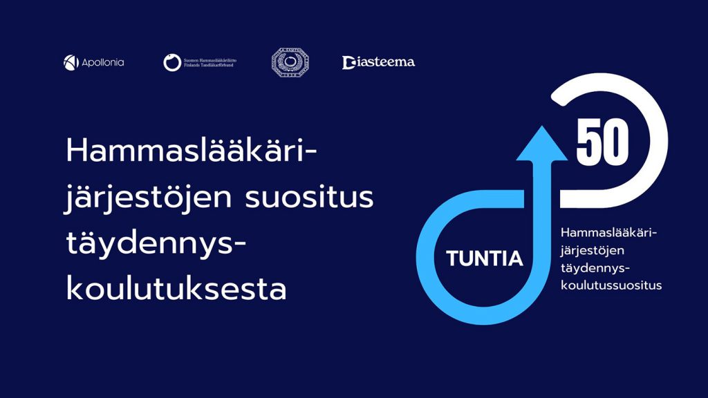 Hammaslääkärijärjestöjen täydennyskoulutussuositus on päivitetty